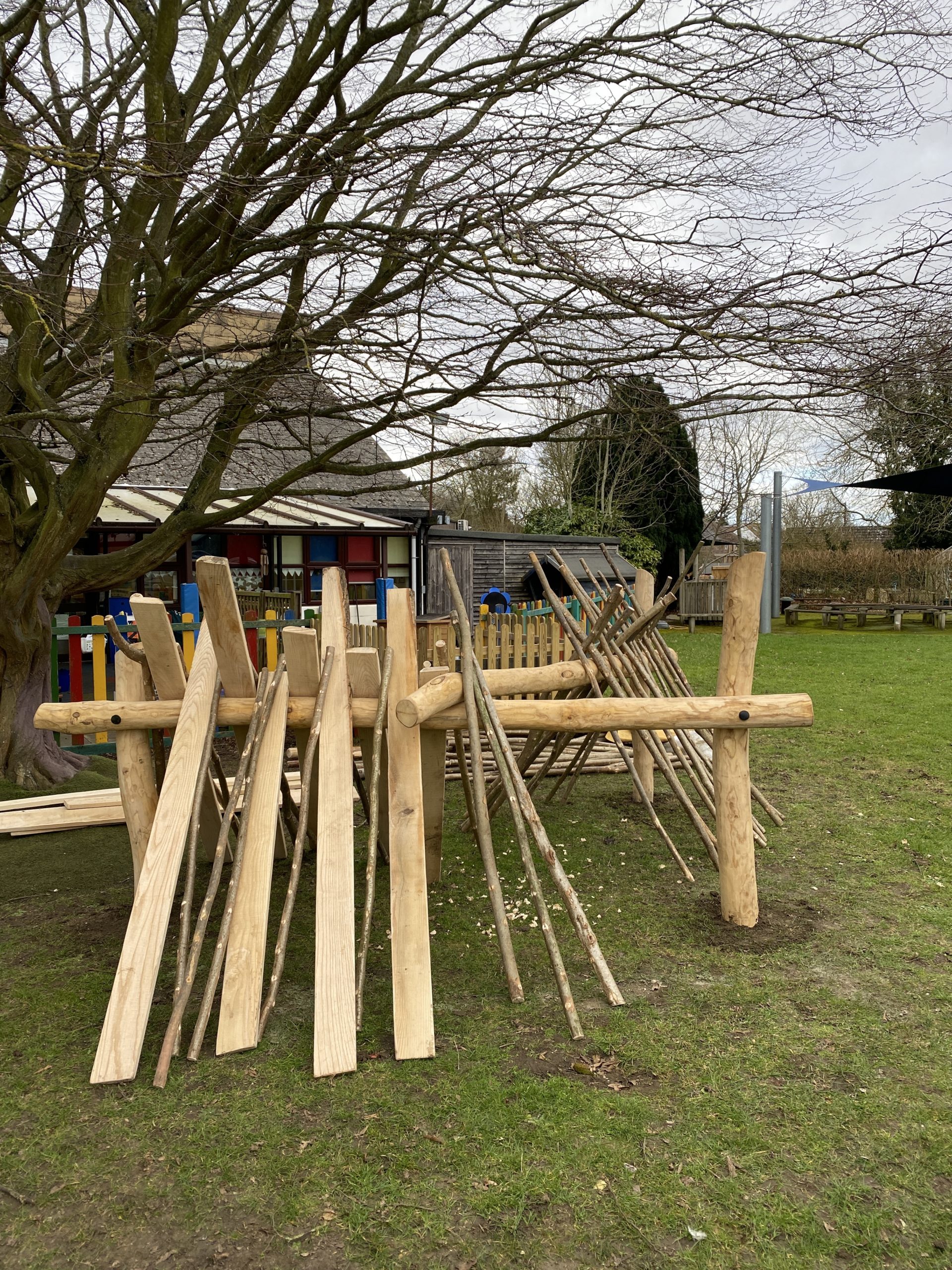 Den Kit, building, school, garden, playground, natural play, shop