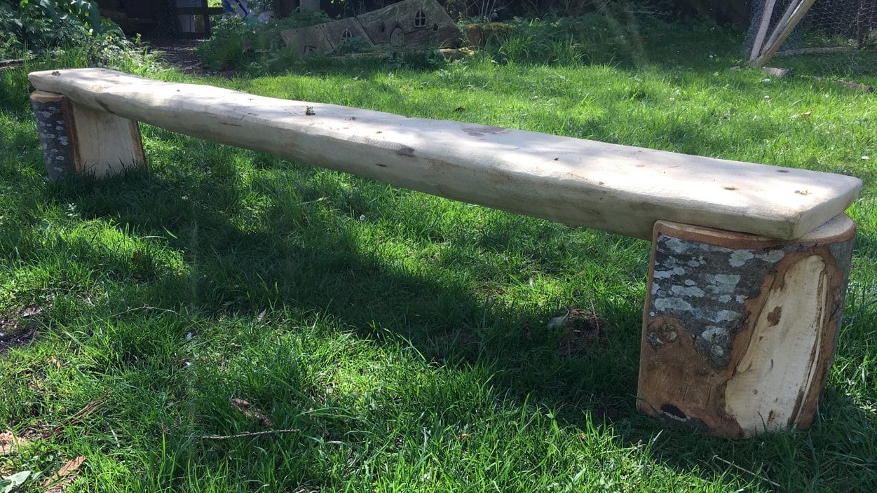 Bench on sale in woods