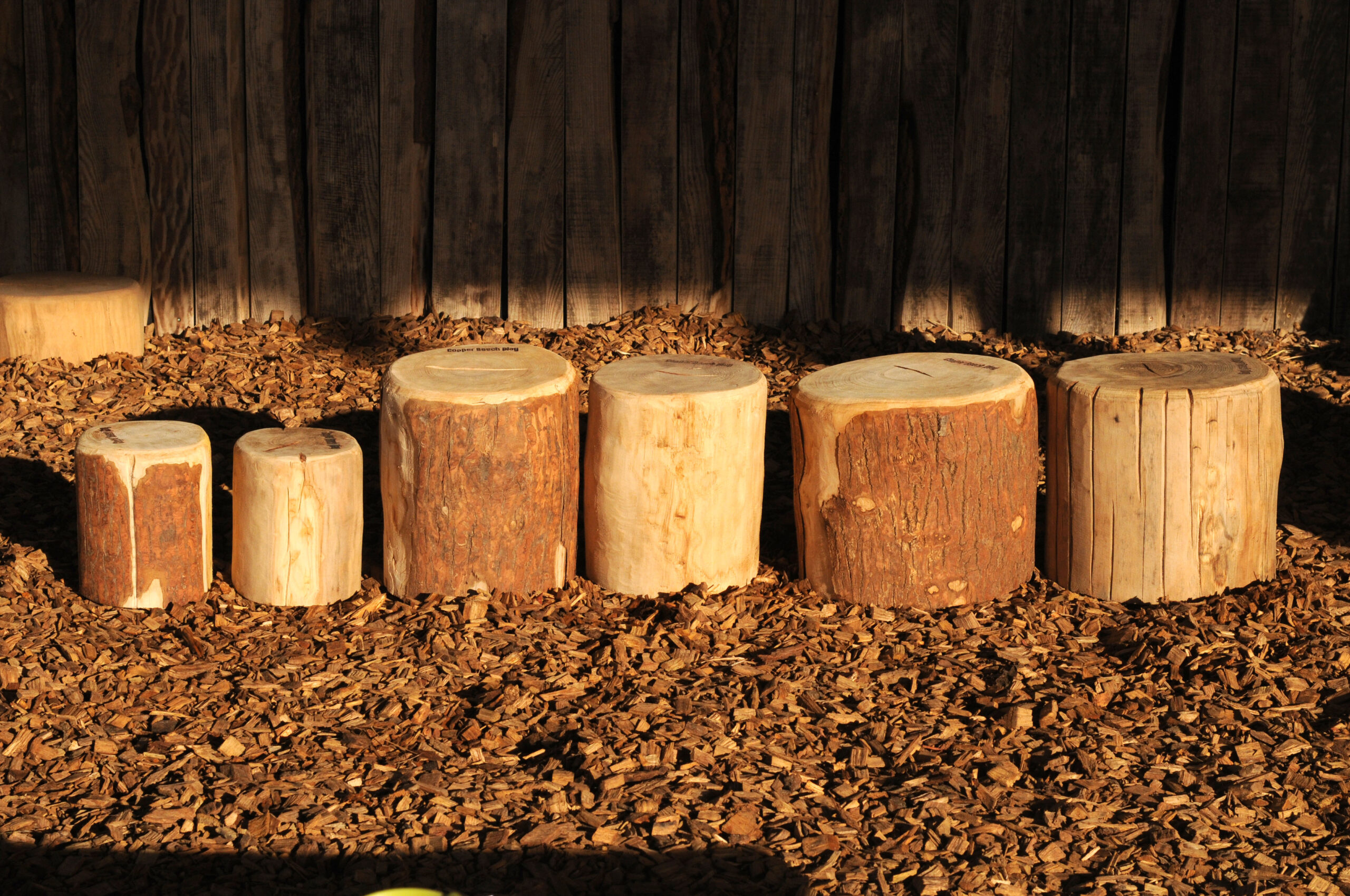 Wood log seats deals