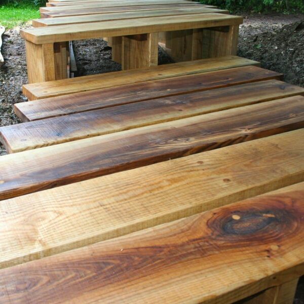Wooden Bench Group