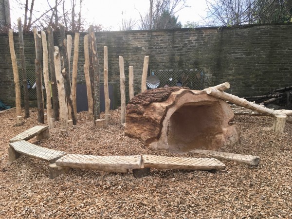 Natural Play Area with Tunnel