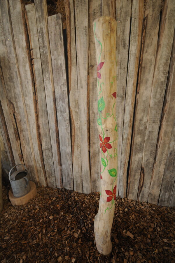 decorative, timber, pole, climbing, frame, natural play