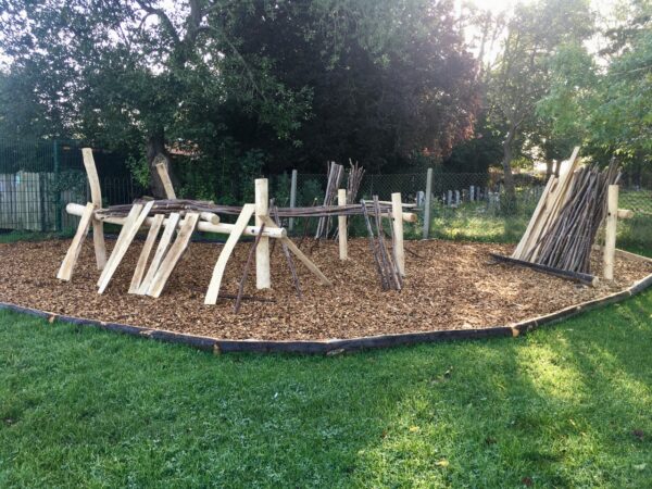 Den Building, area, frames, materials, forest school