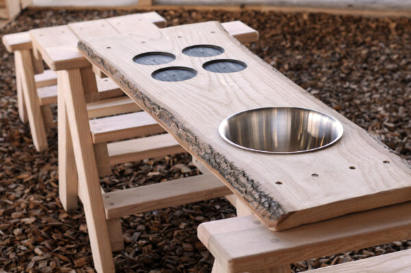 mud kitchen, forest school, modular, play, natural, playground, garden, nursery