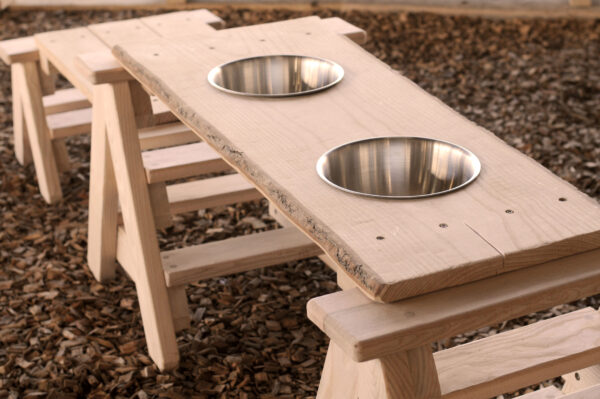 mud kitchen, natural play, early years, wooden