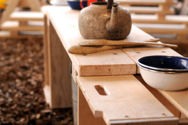 Mud kitchen, wooden, early years, nursery