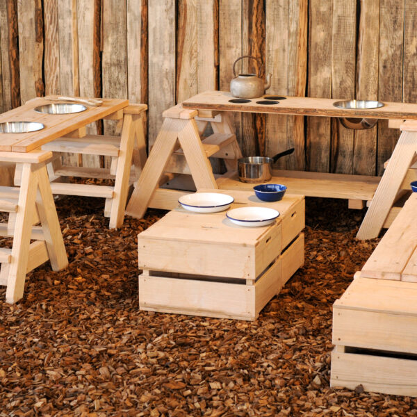 mud kitchen, modular mud kitchen set, early years, natural play, nursery