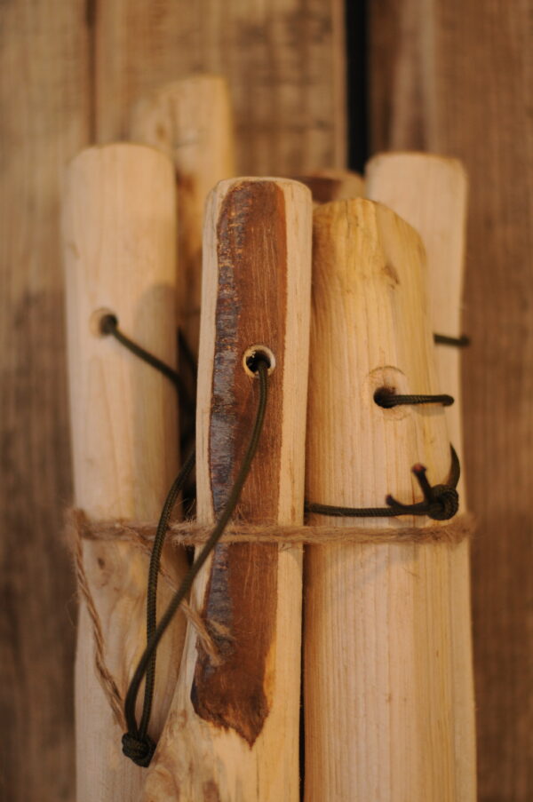 cleft chestnut den poles, den building, natural play, playground, wooden, forest school