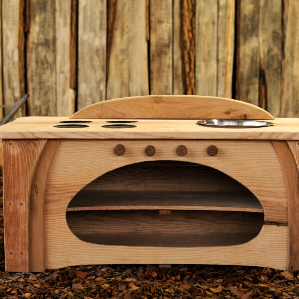 Mud Kitchen, natural play, wooden, equipment, forest school, nursery